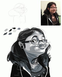 digitial drawings by Angie Jordan