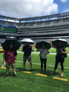 4 digital artists take to the field to draw and entertain.
