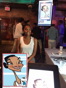 Angie Jordan is very quick with her award winning digital cartoon style!